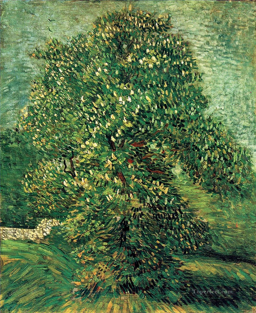 Castaño en flor 2 Vincent van Gogh Pintura al óleo